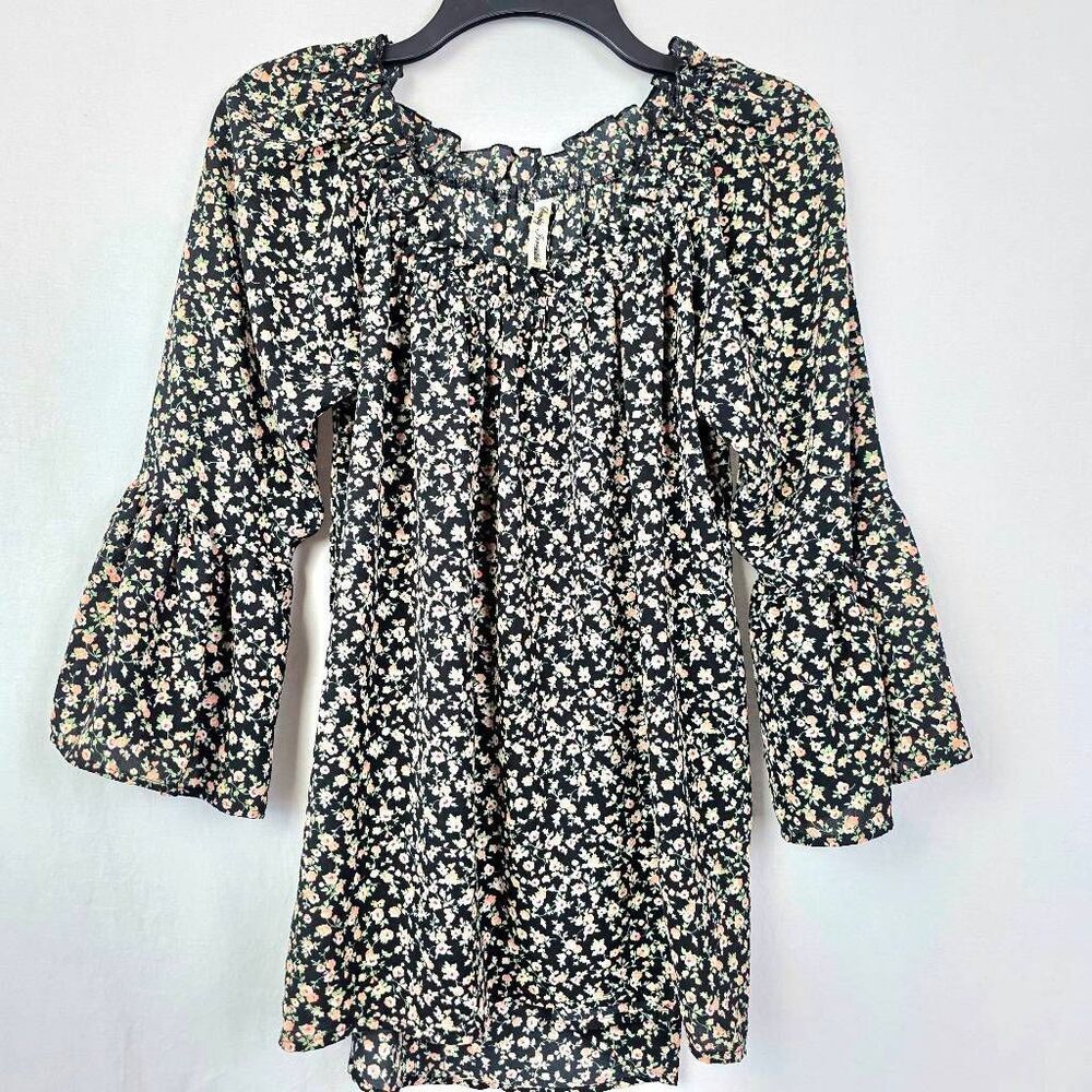 Simply Free People Floral Boho Blouse M